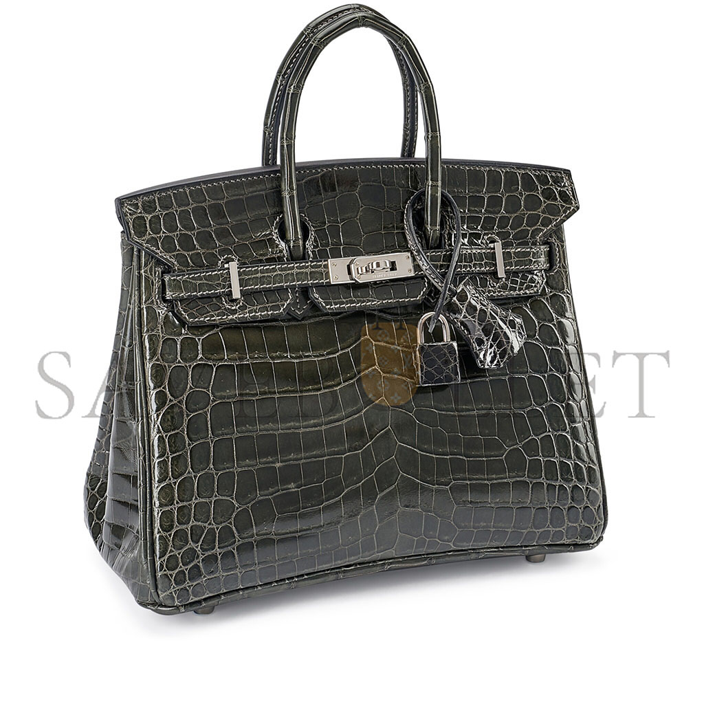 H**mes master birkin 35 cumulonimbus grey alligator bag bk3088scrocossp (35*25*18cm)
