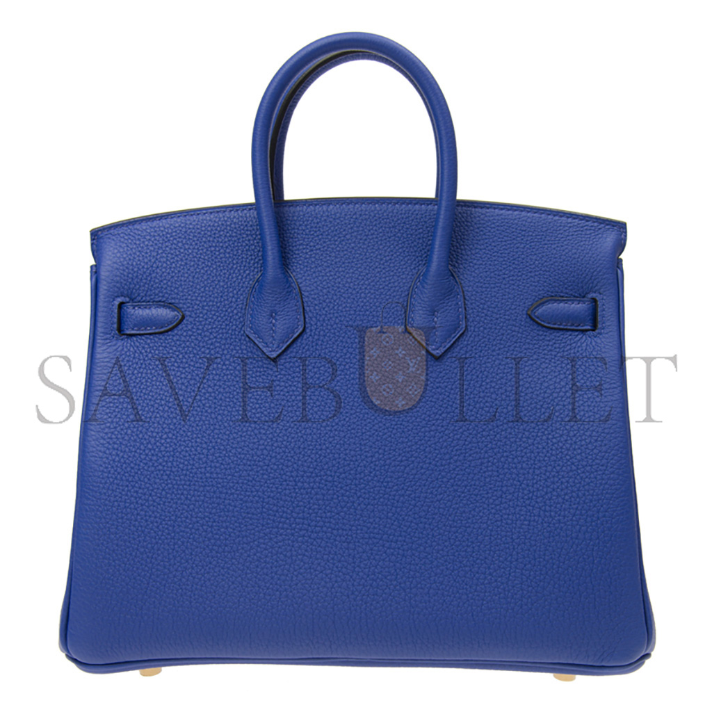 H**mes birkin 30 togo leather electric blue gold buckle bk257ttggp (30*23*15cm)