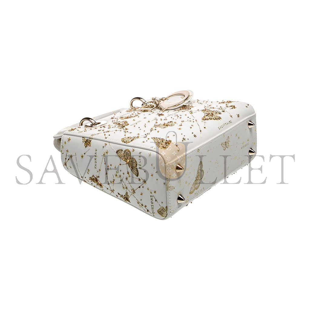 ch**an D*or leather top handle bag m0531obzy-m933 (20*17.5*7.5 cm)