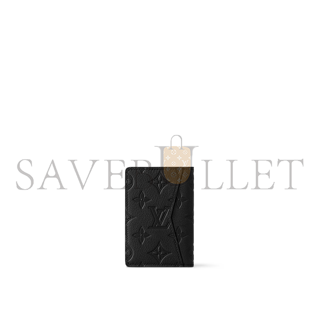 l**is V*t*n monogram shadow calfskin pocket organizer m62899 (11*7.5*1 cm)