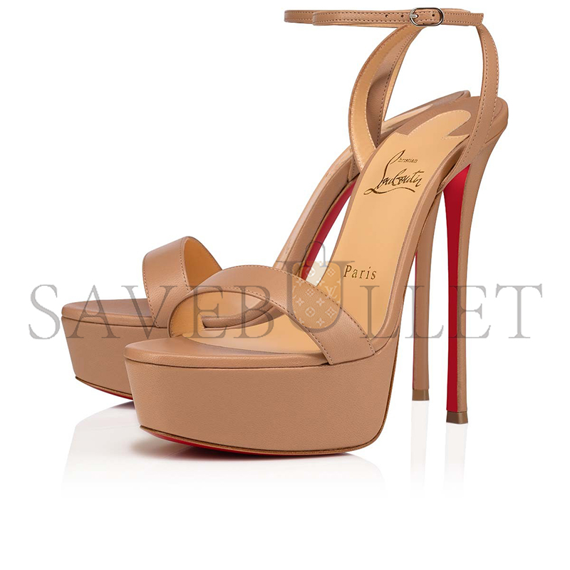 Ch**an louboutin loubi queen alta 150 mm strappy sandals-nappa leather-blush-women 3211198pk1a