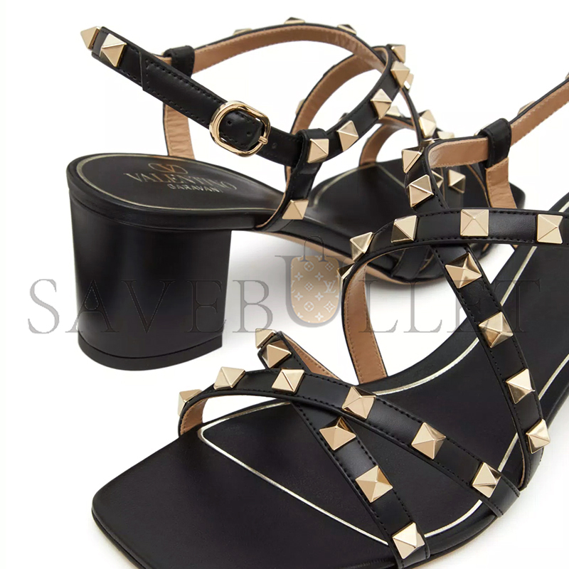 VALENTINO ROCKSTUD CALFSKIN SANDAL WITH STRAPS 60MM 5W2S0HR7VOD_0NO