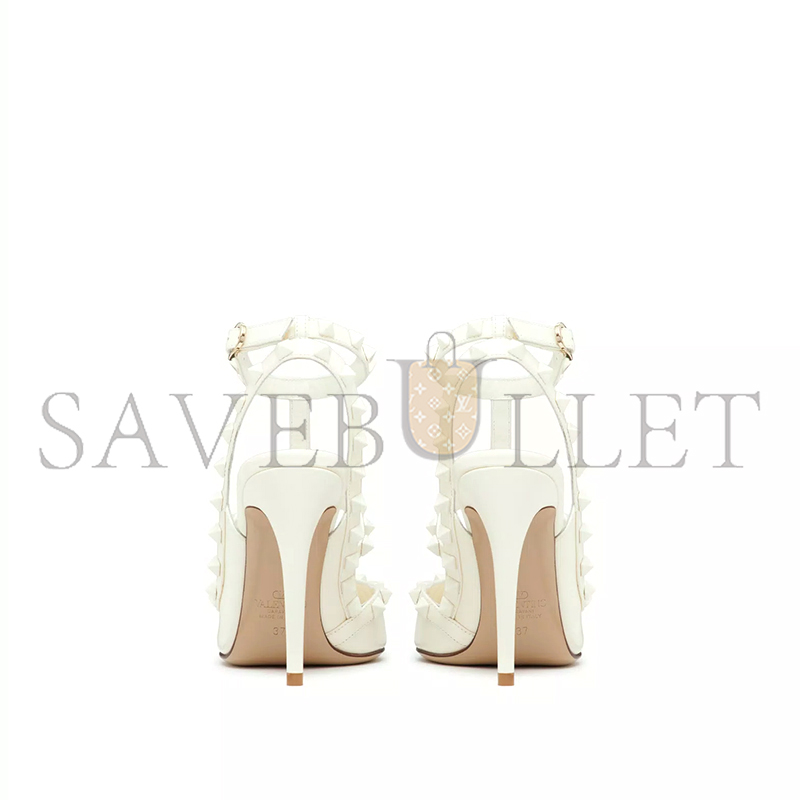 VALENTINO ROCKSTUD ANKLE STRAP PUMP WITH TONAL STUDS 100 MM 5W2S0393VB8_098