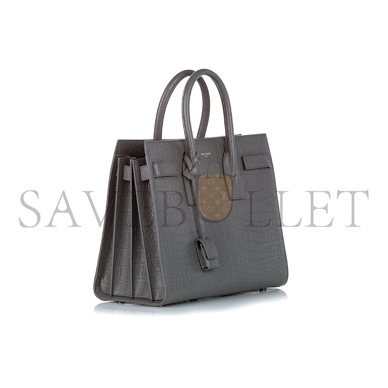 Y*L sac de jour embossed leather satchel grey 378299dnd1n1202 (22*18*10.5cm)