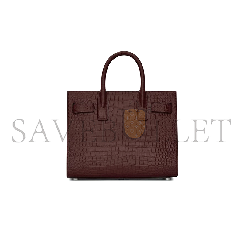 Y*L sac de jour nano bag in crocodile-embossed leather 392035dnd1n6475 (22*18*10.5cm)