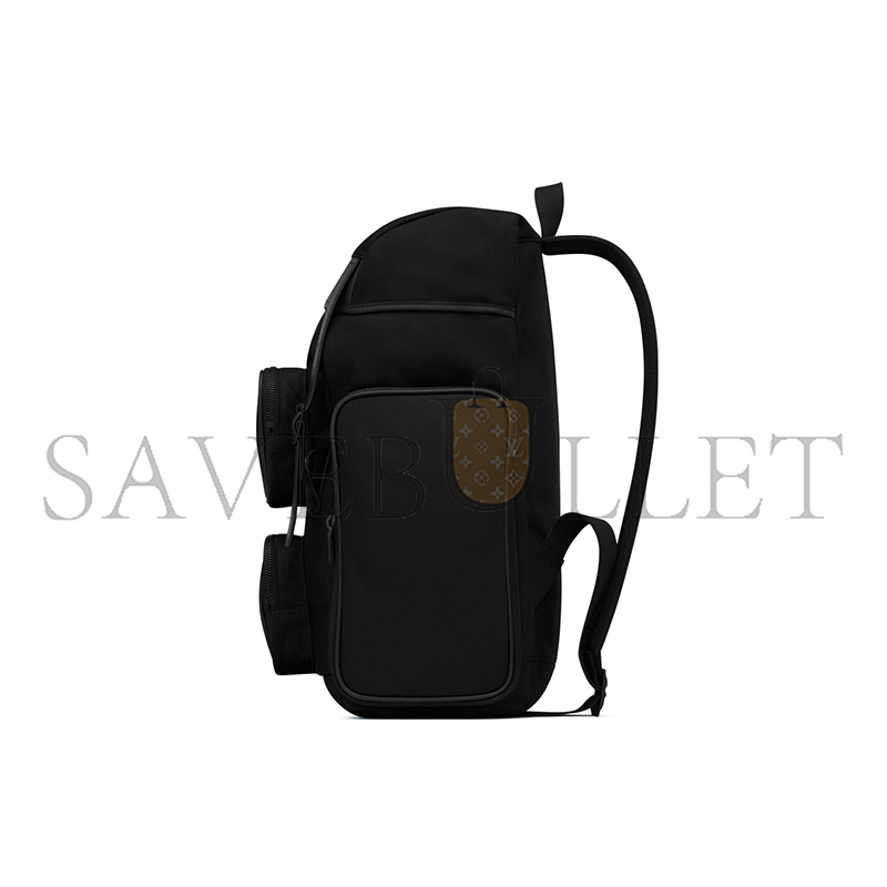 Y*L city multi-pocket backpack in econyl®, smooth leather and nylon 437110faacz1000 (42*34*22cm)