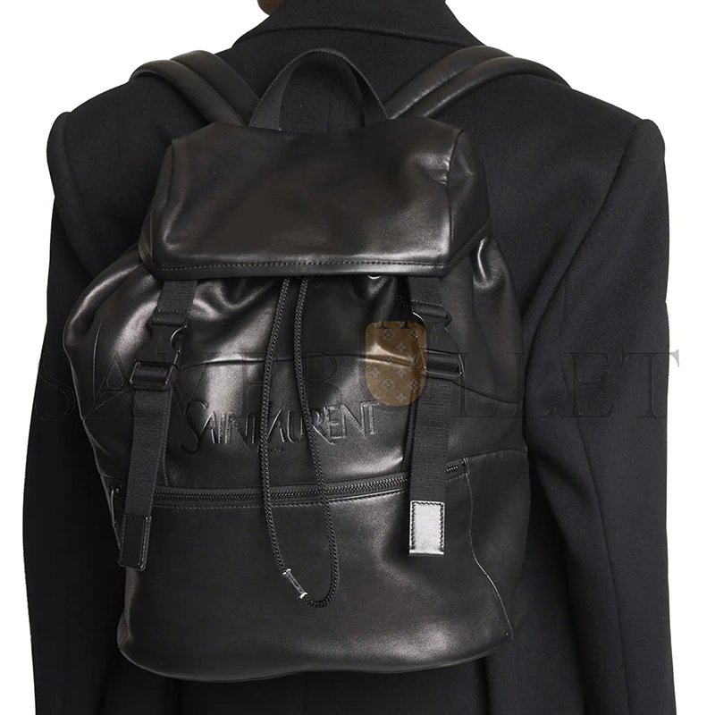 Y*L embossed leather drawstring backpack 401232070838 (45*44*24cm)