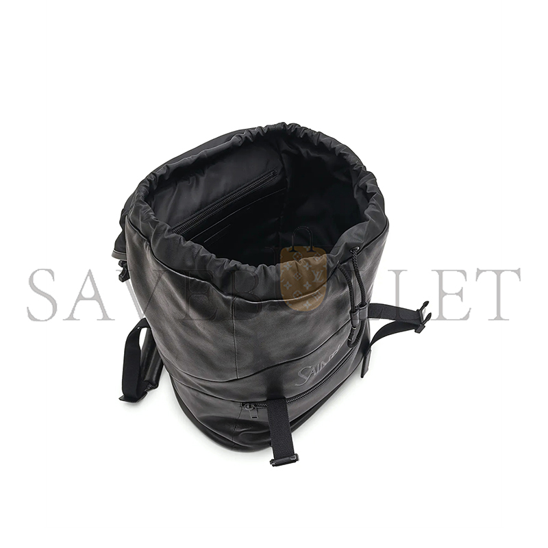 Y*L embossed leather drawstring backpack 401232070838 (45*44*24cm)