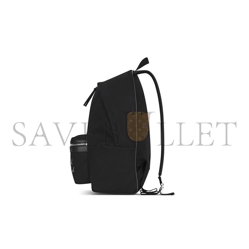 y*l Sa**t Lau*nt embroidered city backpack in canvas 534968faavv1070 (31*41*22cm)