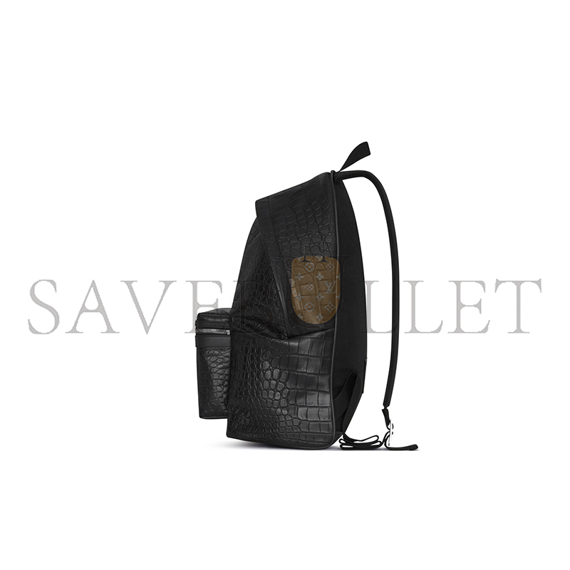 Y*L city backpack in crocodile-embossed leather 534967dze2f1000 (41*31*22cm)