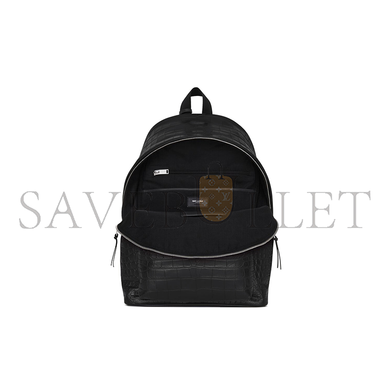 Y*L city backpack in crocodile-embossed leather 534967dze2f1000 (41*31*22cm)