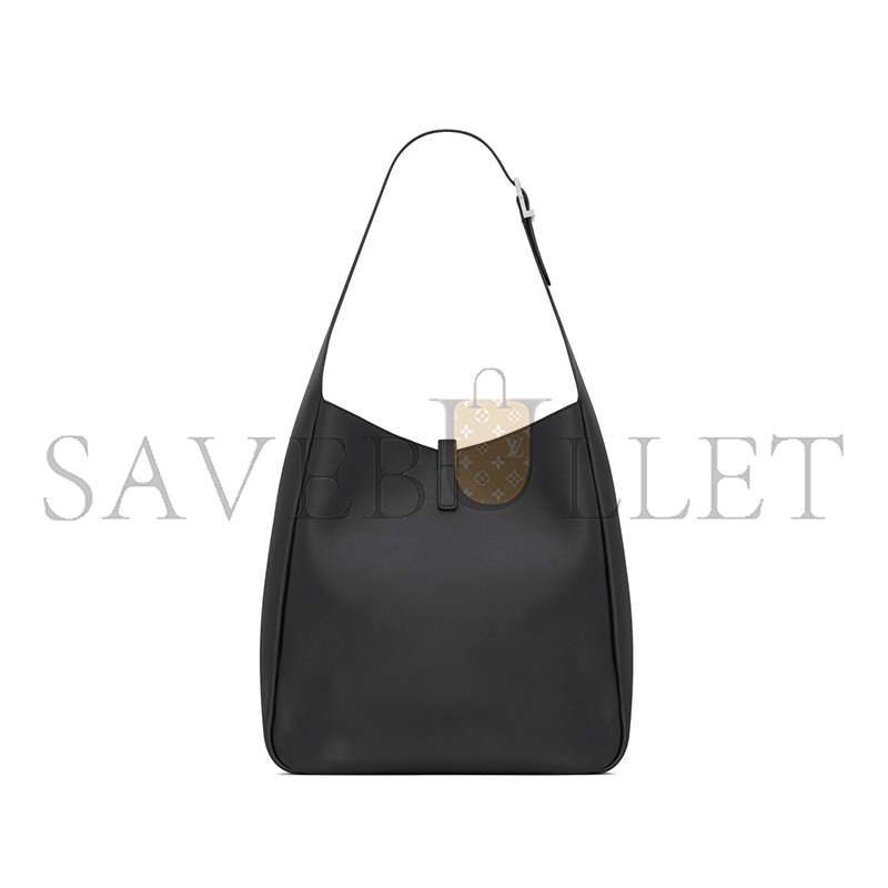 y*l le 5 À 7 S*pple large in grained leather 753837aacqg1000 (30*28*11cm)