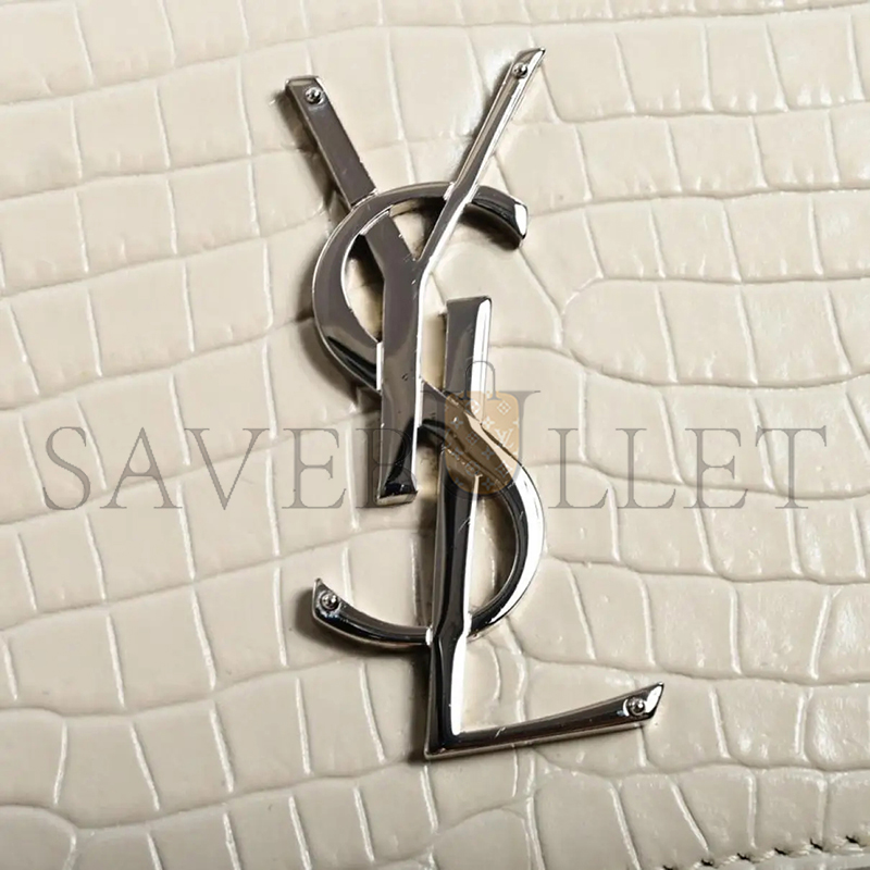 Y*L sunset medium chain bag in crocodile-embossed shiny leather 4229064996l (22*16*6.5cm)