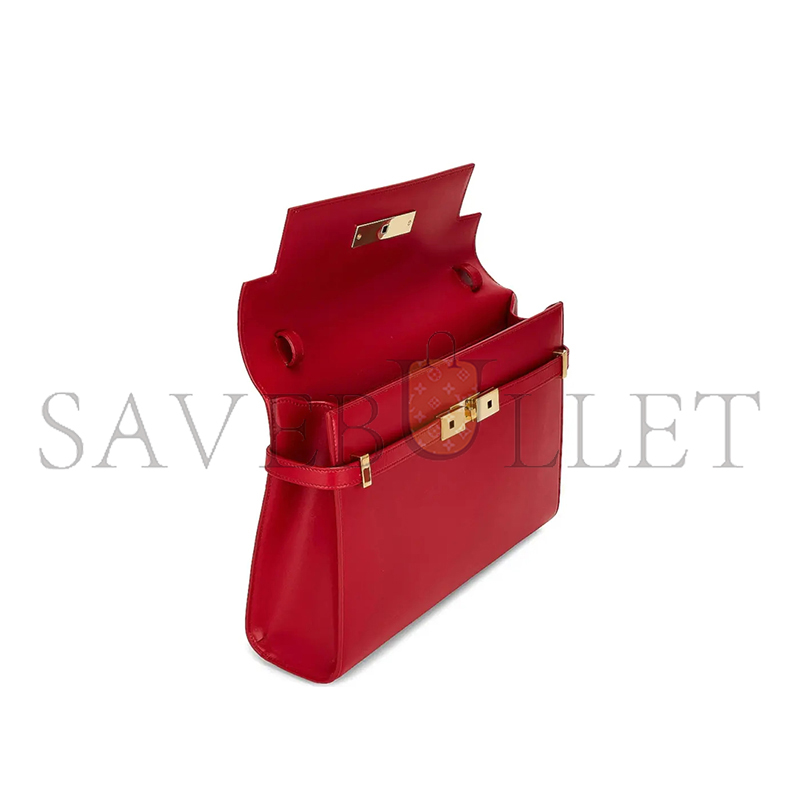 y*l manhattan shoulder bag in box Sa**t Lau*nt leather 57927142827932 (29*20*7.5cm)