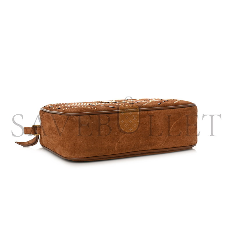 Y*L lou camera bag in suede studded woven 61254411zww2639 (23*16*6cm)