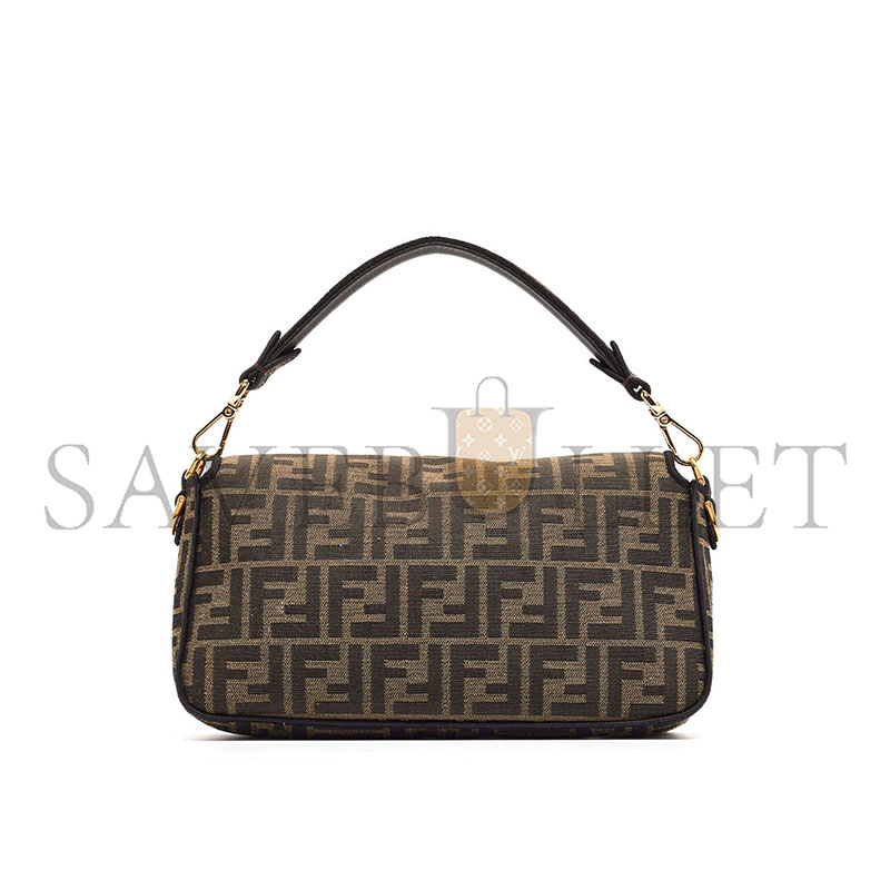 F**di tobacco zucca jacquard canvas medium baguette bag (27*15*6cm)