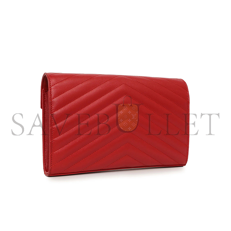 Y*L cassandre matelassÉ chain wallet in grain de poudre embossed leather 377828955120 (22.5*14*4cm)