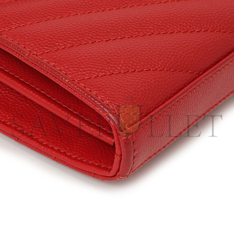 Y*L cassandre matelassÉ chain wallet in grain de poudre embossed leather 377828955120 (22.5*14*4cm)