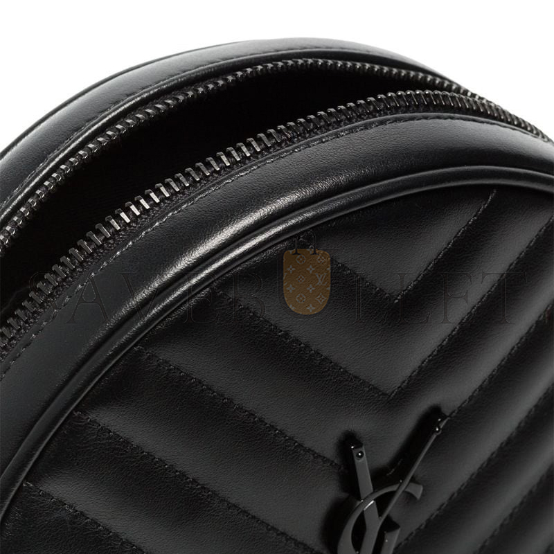 Y*L vinyle round camera bag in quilted leather 610436dv7081000 (17*17*5.5cm)