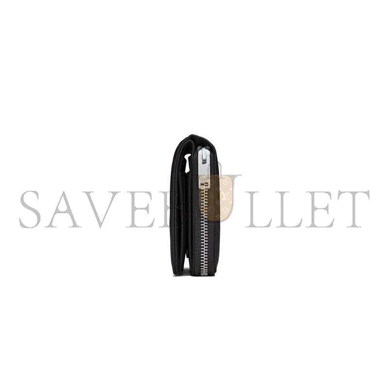 Y*L cassandre matelassÉ compact zip around wallet in grain de poudre leather 668288bow021000 (12*10*3cm)