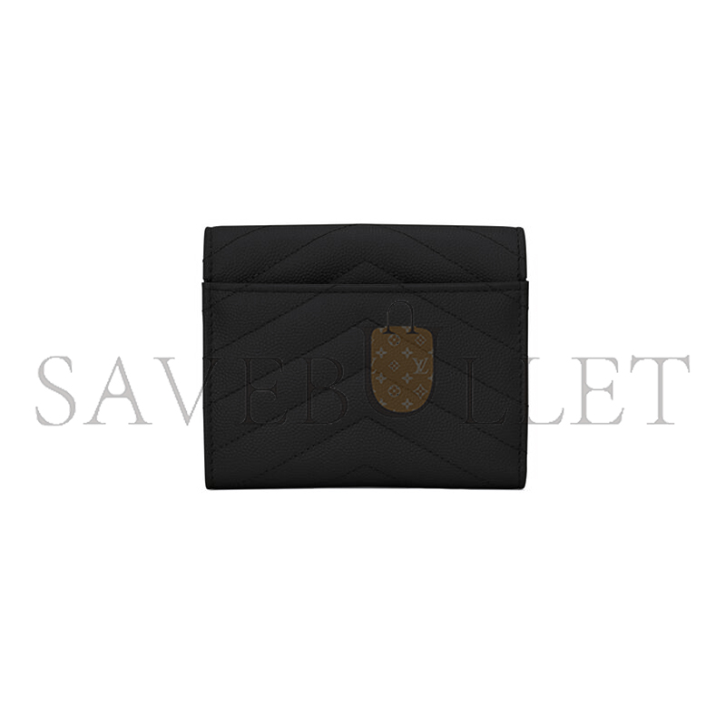 Y*L cassandre matelassÉ compact tri fold wallet in grain de poudre leather 403943bow021000 (12.5*10*2.5cm)