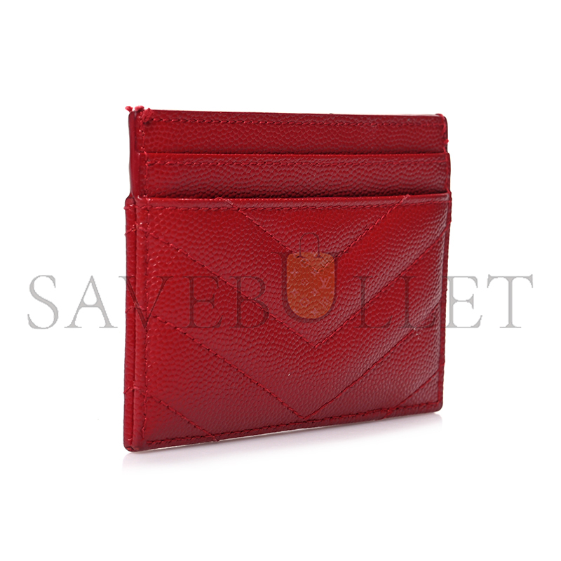 Y*L cassandre matelassÉ card case in grain de poudre leather 42329111000 (10.5*7.5*0.5cm)