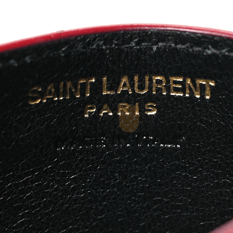 Y*L cassandre matelassÉ card case in grain de poudre leather 42329111000 (10.5*7.5*0.5cm)