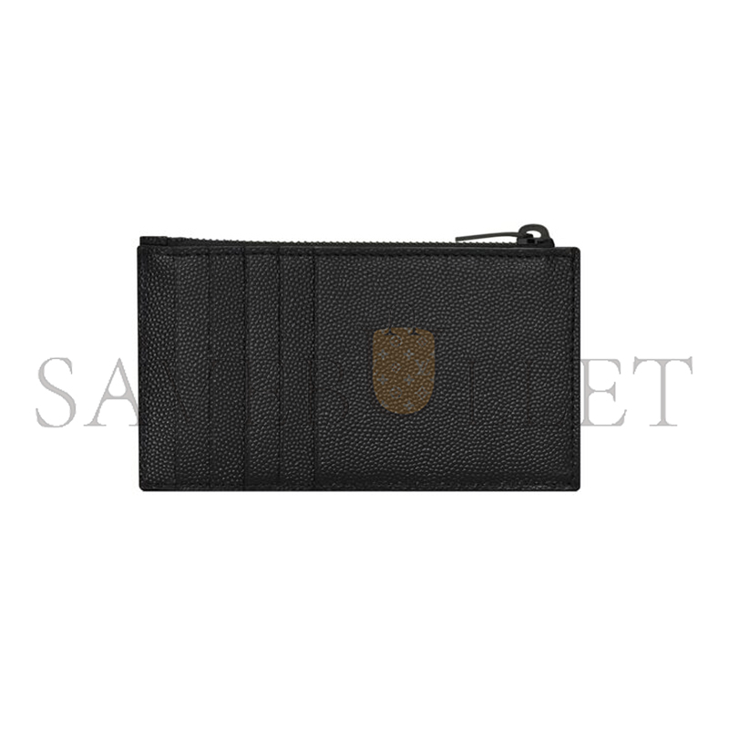 Y*L cassandre matelassÉ fragments card case in grain de poudre leather 607915bow081000 (13*8*2cm)