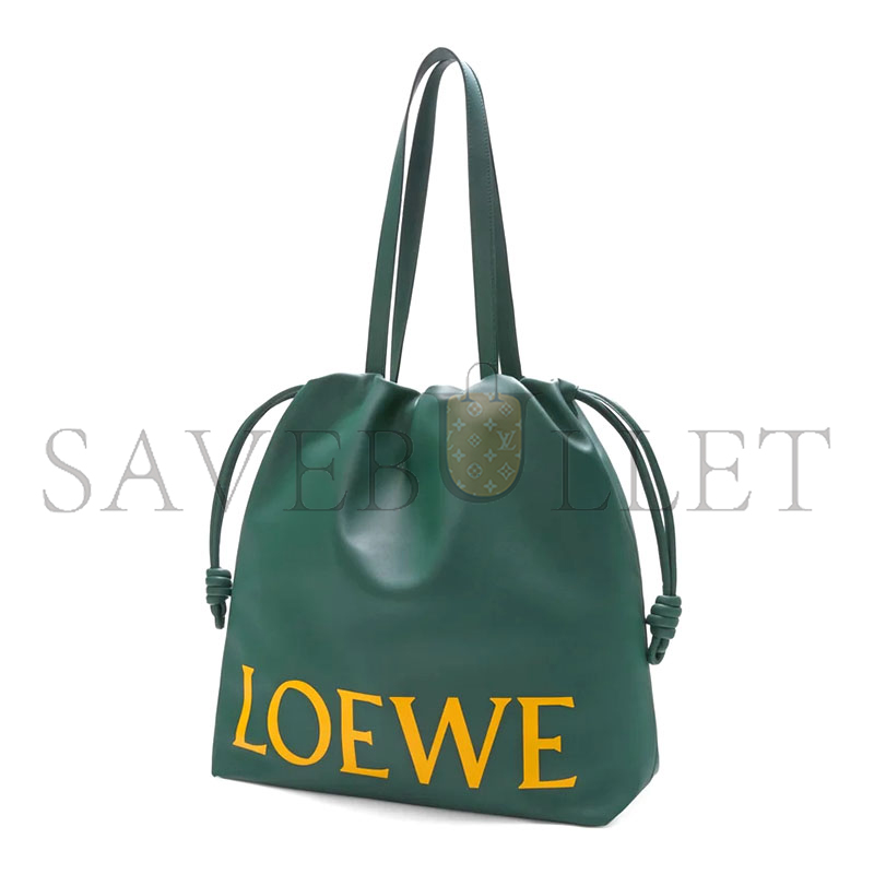 L0ew* flamenco logo tote in nappa calfskin b411fplx01 (46*41*12.5cm)