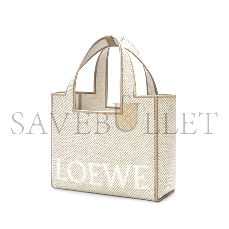 L0ew* small L0ew* font tote in jacquard canvas alf1b59x14-2370 (24*19.5*11cm)