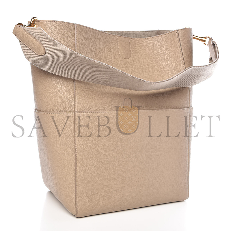 Ce**e bucket bag in sangle seau pebbled calfskin 176593 (33*23*16cm)