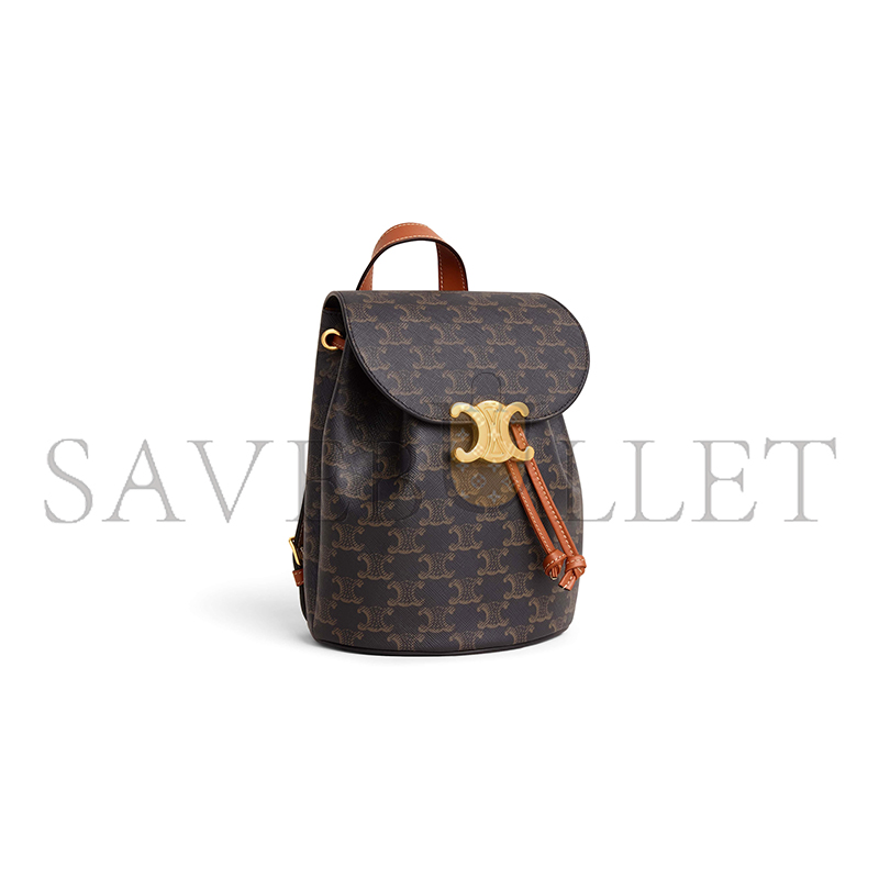 Ce**e backpack Ce**e bonnie in triomphe canvas and calfskin 118702cas.04lu (25*18*13cm)