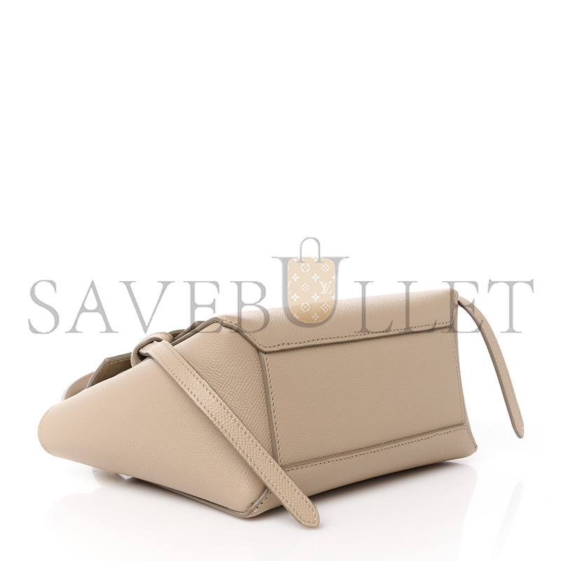 Ce**e pico belt tote in grained cowhide leather 189003zva.38nv (21*16*8cm)