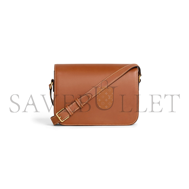 Ce**e medium classique triomphe bag in natural calfskin 187363bfn.04lu (22.5*16.5*7.5cm)
