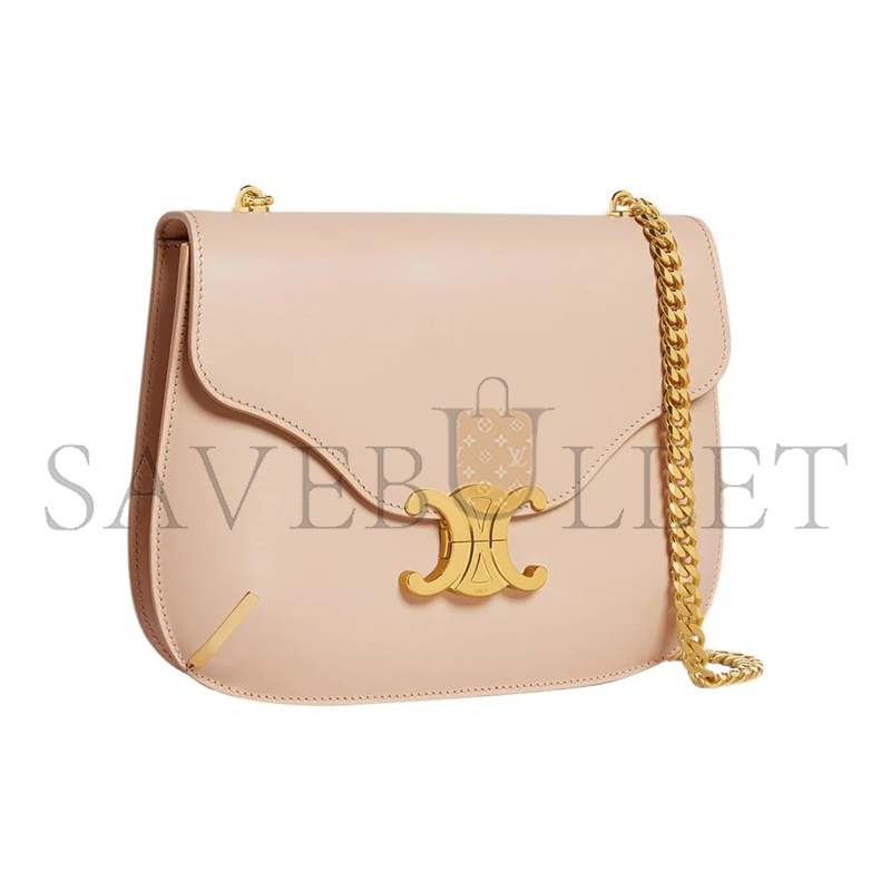 Ce**e chain bag in besace triomphe shiny calfskin 199273bf4.03nd (24.5*17*4cm)