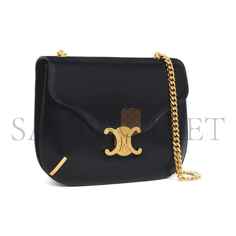 Ce**e chain bag in besace triomphe shiny calfskin 199273bf4.38no (24.5*17*4cm)
