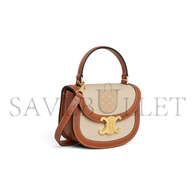 CELIN MINI BESACE CLEA IN FABRIC AND COWHIDE 10K502FA3.02NT (15.5*11.5*5cm)