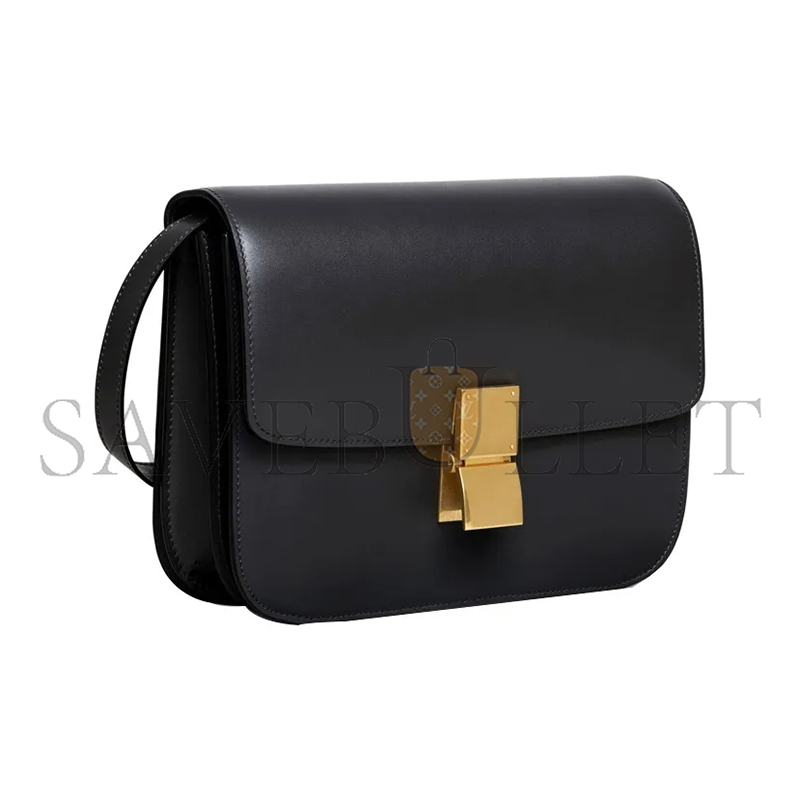 Ce**e medium shoulder bag in teen classic polishing calfskin 164173dls.38no (24*18*7cm)