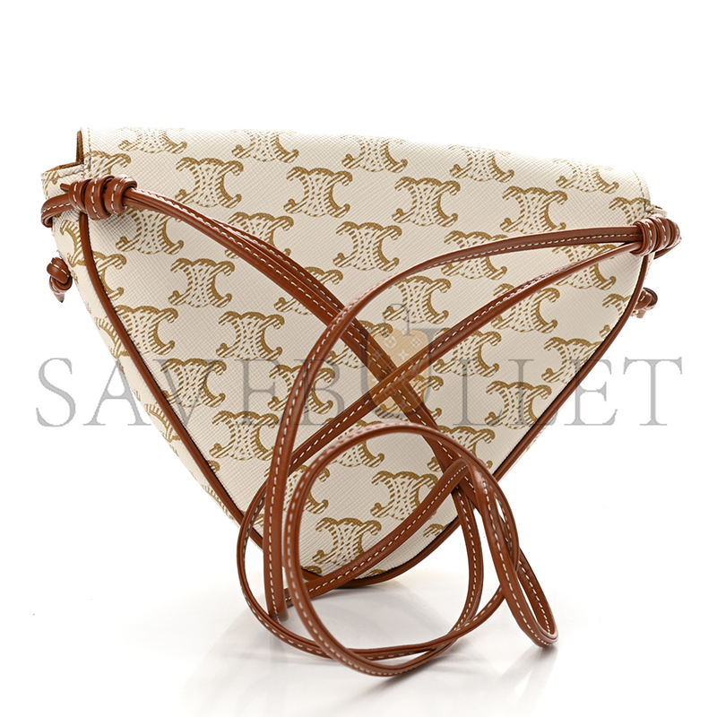 Ce**e crossbody bag in triomphe canvas and calfskin 195902bzk.01bc (21*15*4cm)