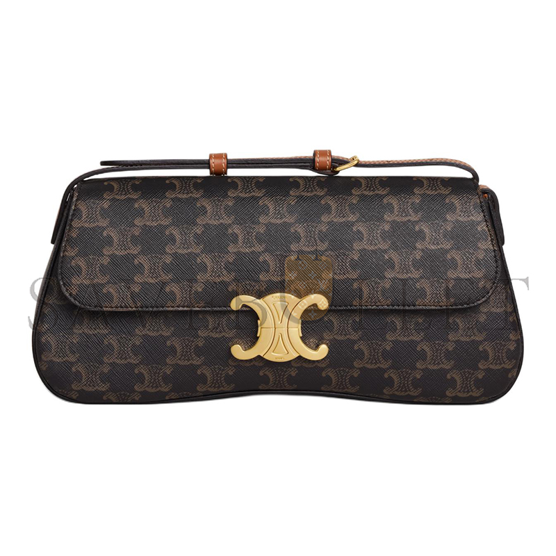 Ce**e medium teen Ce**e lola in triomphe canvas and calfskin 115533fn1.04lu (28*12*5cm)