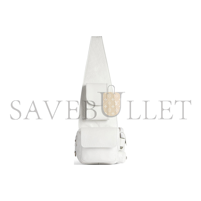 ba*len*cia*ga S*perbusy sling bag xs in white 762516210c89104 (32*12*10cm)