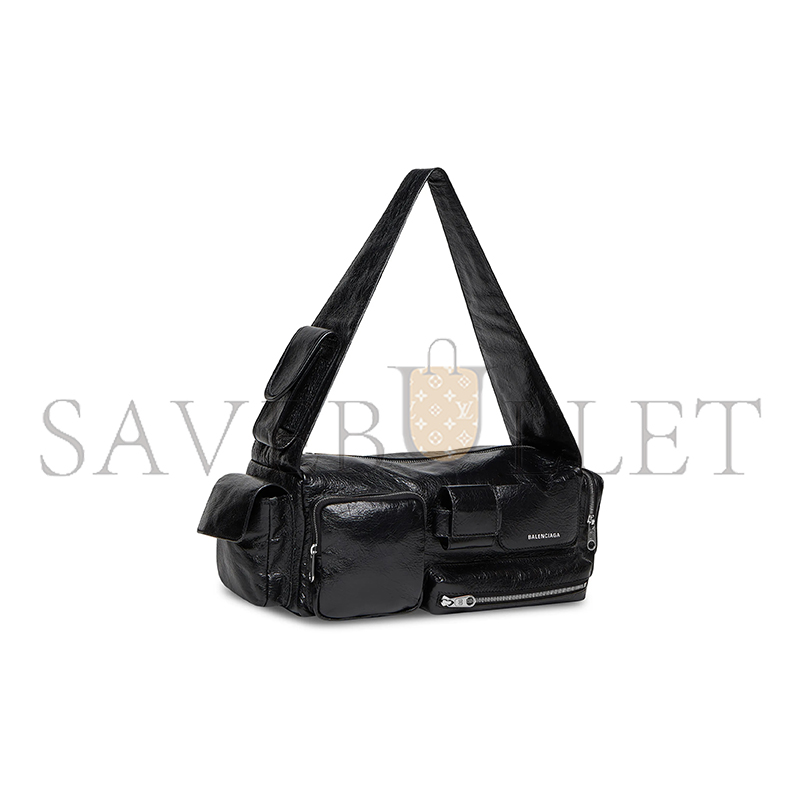 ba*len*cia*ga S*perbusy sling bag small in black 702167210c81000 (36*15*13cm)
