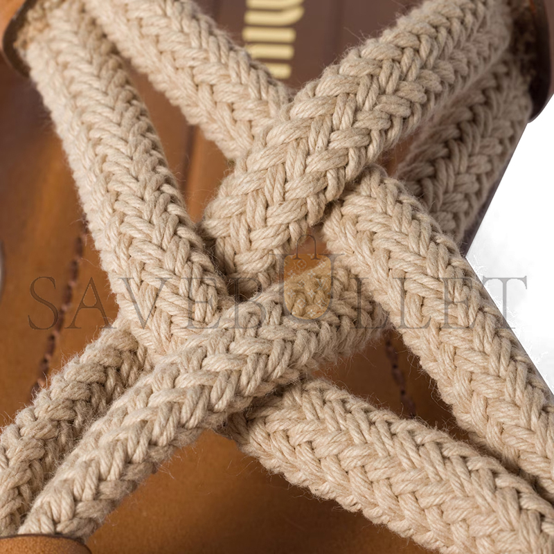 MIU MIU FLAT CORD SANDALS 5X415E