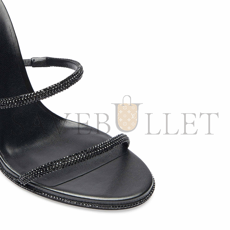 RENE CAOVILLA CLEO BLACK SANDAL 105 C10416-105