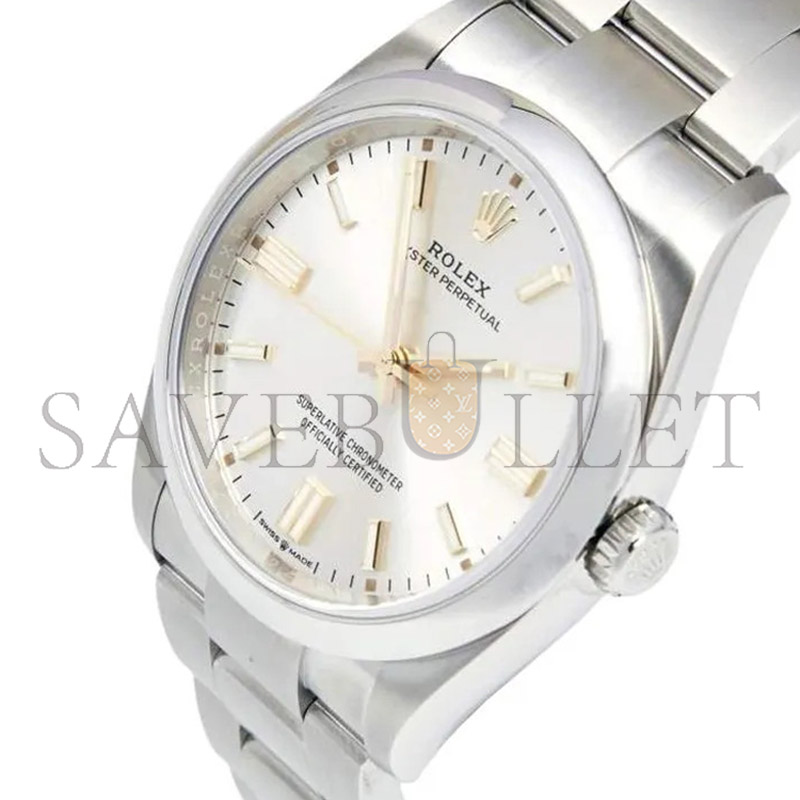 R01ex oyster perpetual silver dial 36mm watch m126000-0001