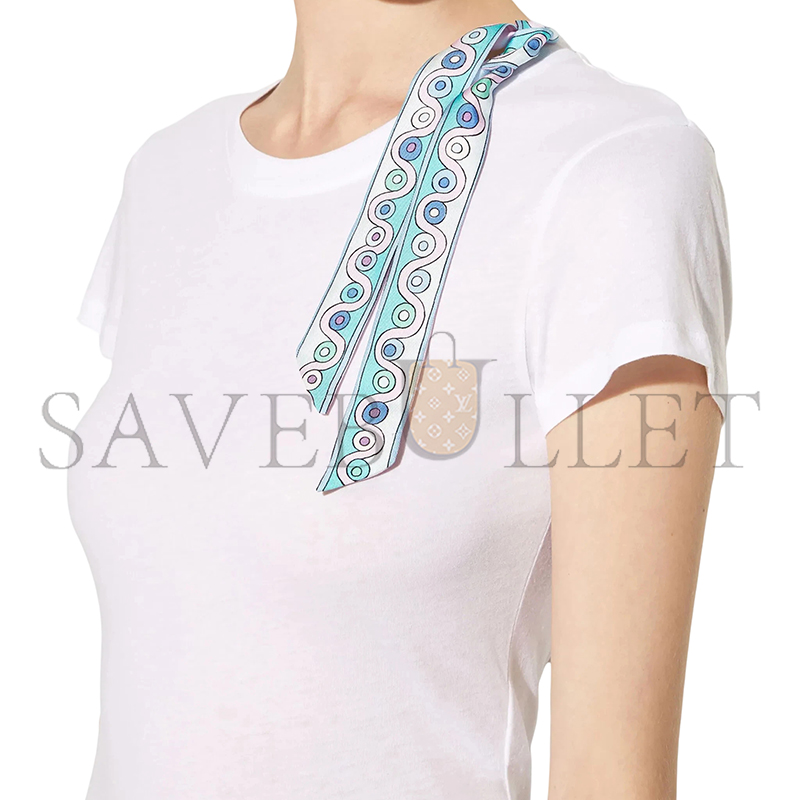 PUCCI IRIDE PRINTED COTTON T-SHIRT 4HTP264H985100