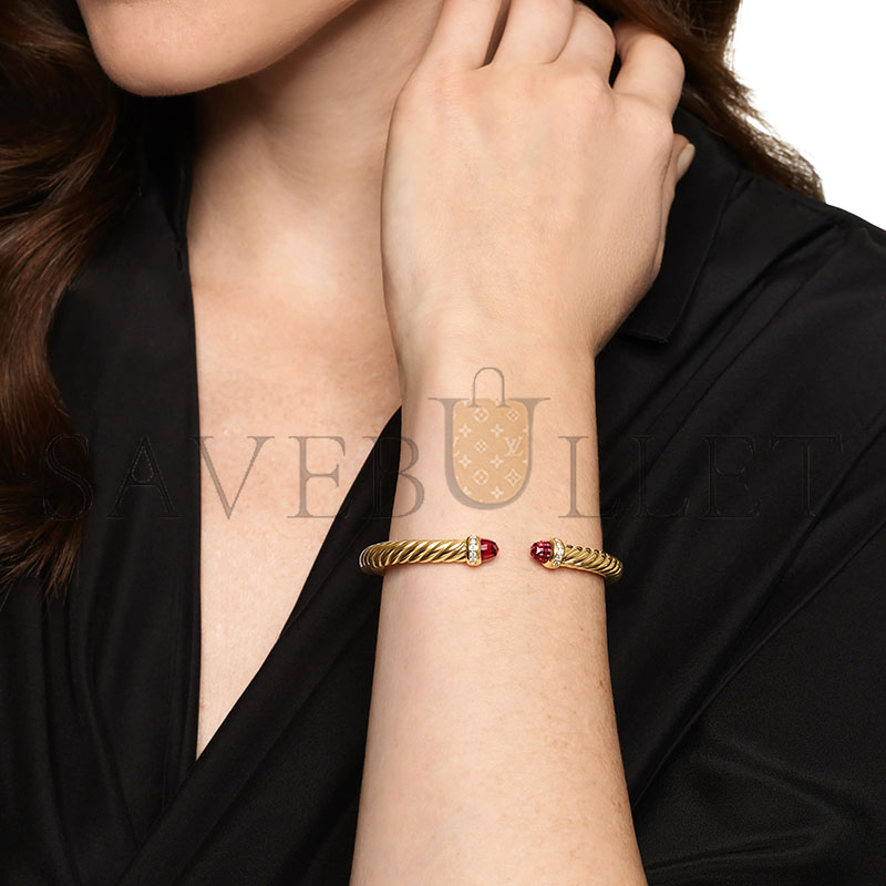 Dau1d Yvrm*n CABLESPIRA FLEX BRACELET B18729D88ARGDI