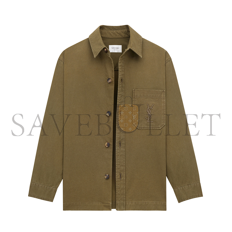 Y51 CASSANDRE OVERSHIRT IN COTTON LINEN GABARDINE 838697Y253W3530