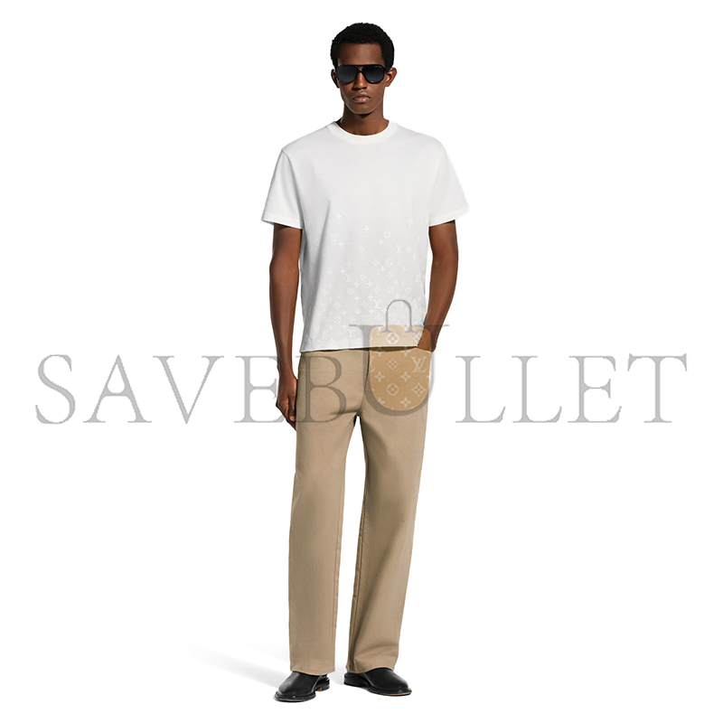 L0vis Vvtt0n FLOCK PRINT MONOGRAM GRADIENT T-SHIRT 1AK7LS