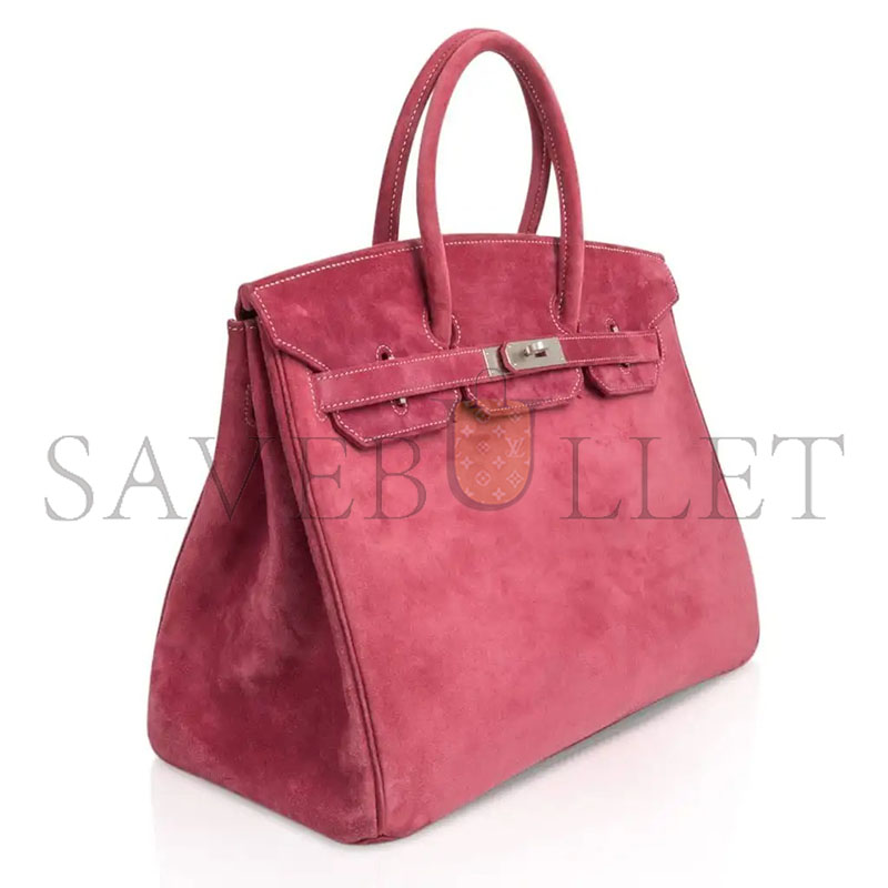 H**me5 msater birkin 35 bag veau doblis palladium hardware (35*25*18cm)